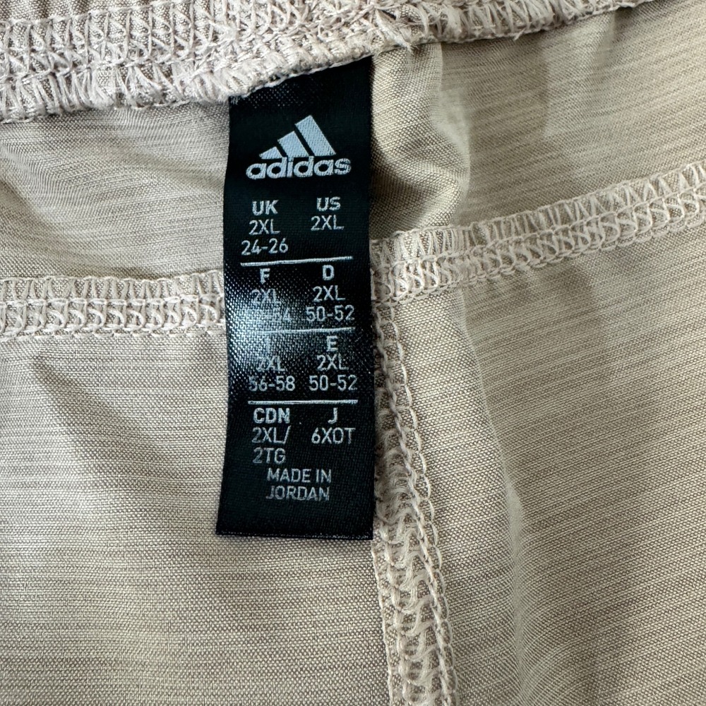 Adidas Women's 2XL HTHR WVN Pacer Training Shorts‎ Wonder Taupe Aeroready - Picture 5 of 11